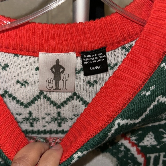 Buddy the Elf Christmas Sweater - Green and Red - Picture 2 of 3